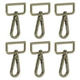 thumbnail image 1 of Uxcell Swivel Snap Hooks, Metal D Ring KeyChain Lanyard Clip Hook for DIY Crafts and Purse Making Bronze 1 1/4 Inch, 1 of 7