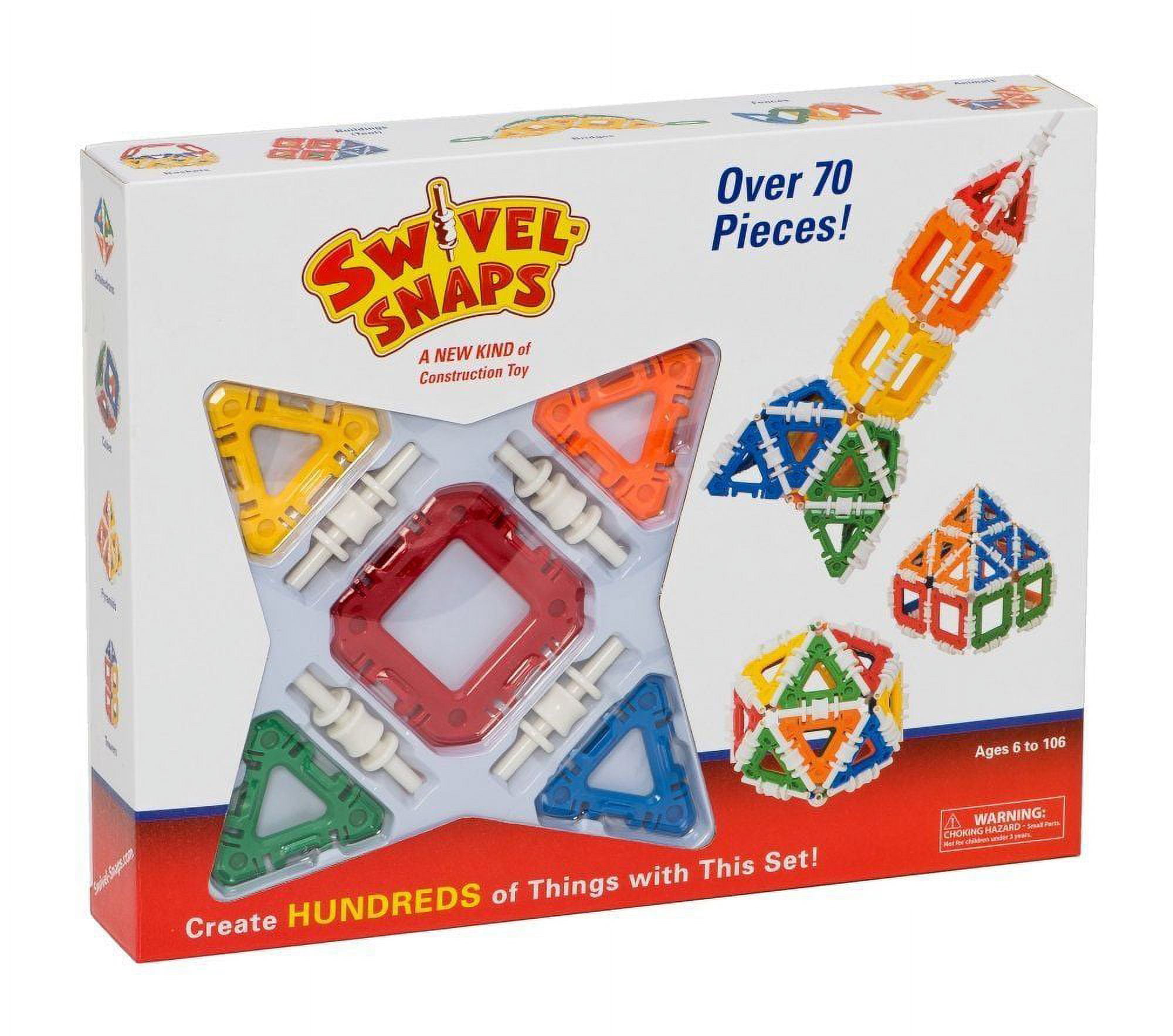Swivel Snaps 70 pcs. - Building Set by Toysmith (57209) - Walmart.com