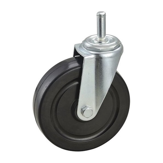 Manufacturer Varies Swivel Stem Caster,Rubber,5 in.,200 lb. 32J852