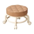 thumbnail image 1 of Swivel Stool with Wheels, Mobile Low Seat with Casters, Multipurpose Rolling Stool for Home Office Living Room, Lightweight Plastic, 11.8 x 11.8 x 8.7 Inches, 1 of 5