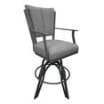 thumbnail image 1 of Swivel Tilt Bar Stool 30" Seat - Montana - Mojave Gray Fabric - Gray Metal, 1 of 3