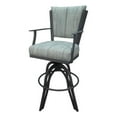 thumbnail image 1 of Swivel Bar Stool 30" Seat - Montana - Watusi Aqua Fabric - Gray Metal, 1 of 3