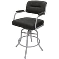 thumbnail image 1 of Swivel Tilt Counter Metal Bar Stool 26" - M-110 - Dark Gray - White Frame, 1 of 3