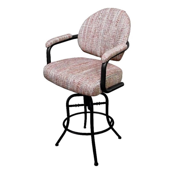 Swivel Tilt Counter Metal Bar Stool 26" - M-70 - Watusi Madder - Black