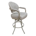 thumbnail image 1 of Swivel Tilt Metal Bar Stool 30" - M-70 - Outlier Stucco Beige Fabric Beige Frame, 1 of 2