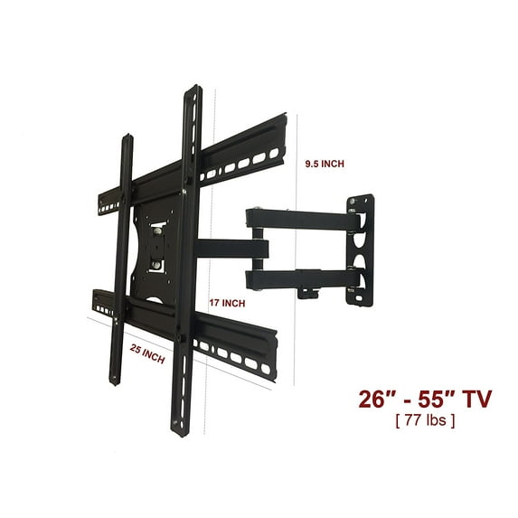 Swivel Tilt TV Wall Mount Fits 26"- 55" TV screen 26" 30" 40" 50" 55"
