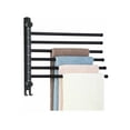 thumbnail image 1 of Sturdy and Durable Swivel Towel Rack, Space Saving Swing Out Towel Holder for Bedroom, Bathroom, Closet, Easy Installation SUS304 Stainless Steel Towel Bar (32CM), 1 of 5