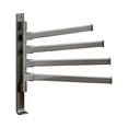 thumbnail image 1 of Swivel Towel Rack - Space-Saving Wall-Mounted Bathroom Towel Bar with Hooks, Rustproof & Rotatable Design for Kitchen & Bath, 1 of 4