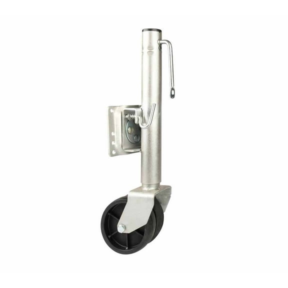 Mytee Products Swivel Trailer Tongue Jack with Dual Wheels, 2,000 lb Capacity