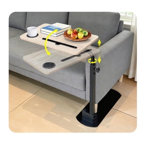 Swivel Tray Table For Couch Adjustable Height 360 Rotating Laptop Desk Standard