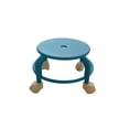 thumbnail image 1 of Swivel-Wheel Plastic Stool with Casters, Low Height, Movable Seat for Home and Living Room, Multi-Functional, Space-Saving Design, 1 of 5