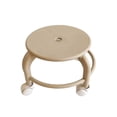 thumbnail image 1 of Swivel-Wheel Plastic Stool with Casters, Low Height, Movable Seat for Home and Living Room, Multi-Functional, Space-Saving Design, 1 of 5