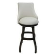 thumbnail image 1 of Swivel Wood Bar Stool 30" - Bellissima - Ocean Beige Vinyl - Dark Walnut, 1 of 3