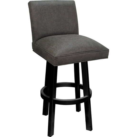 Swivel Wood Bar Stool Sommerville 30" Seat - NW Elk Charcoal - Black