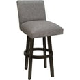 thumbnail image 1 of Swivel Wood Extra Tall Stool Sommerville 34" - Mojave Gray Fabric - Dark Walnut, 1 of 4