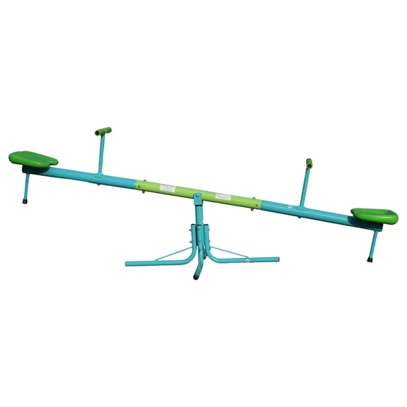 Swiveling 360 Degrees Toddlers Sit and Spin Teeter Totter, Kids Outdoor Play Equipment for Backyard Playground