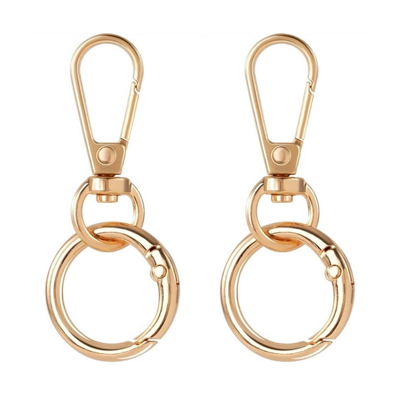 Swivels Clasp Clip,Metal Lobster Claw Clasps,Swivels Clasp with Key Rings for Keychain Making,DIYS Crafts,Keychain Clips