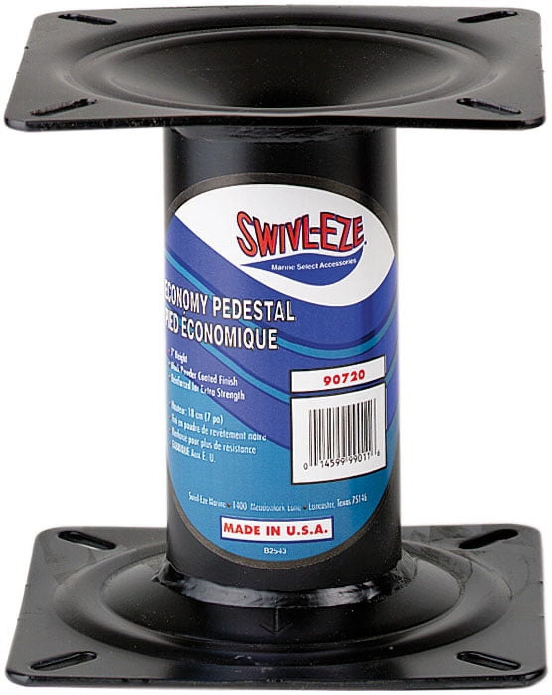 SwivlEze Economy Pedestal Fixed Height Black 7" 90720