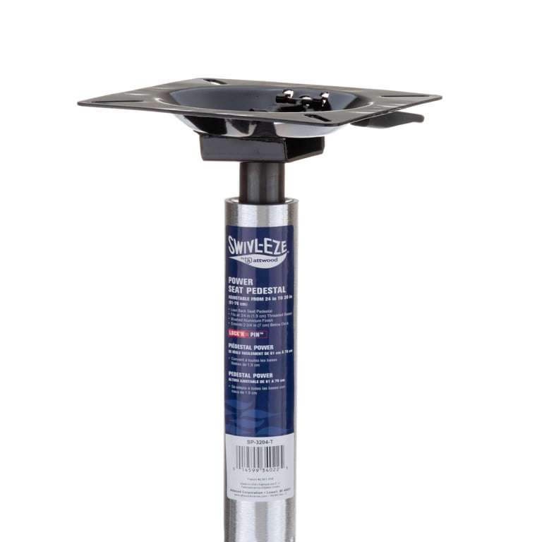 Swivl-Eze SP-3204-T Lock'N-Pin Adjustable Power Pedestal Post, 24