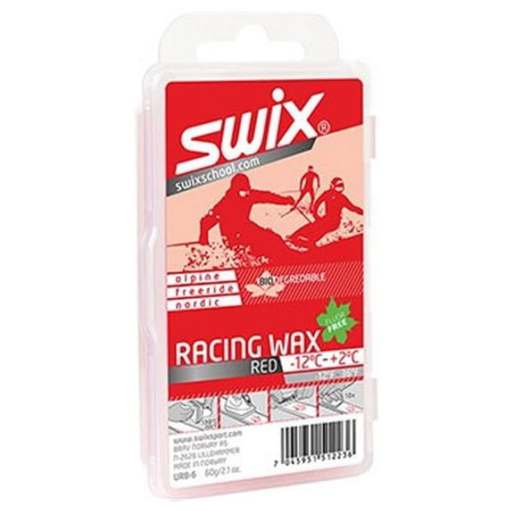 Swix Red Bio Racing Wax 60g - Ski Wax