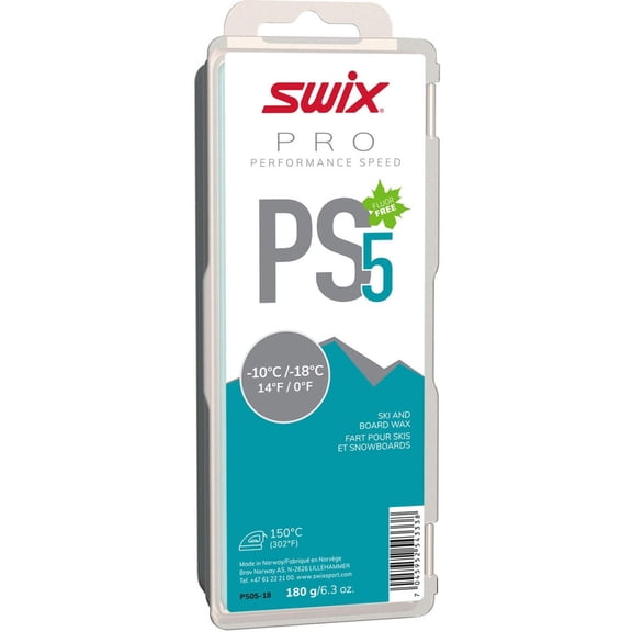 PS5 Swix Ski Snowboard Glide Wax 180g - (PS05-18)