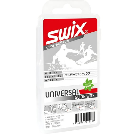 Swix Universal Wax - All-Temperature Ski and Snowboard Wax - 60g