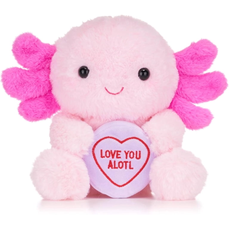 Swizzels Love Hearts 7Inch/18cm Love You Alotl Axolotl Soft Plush