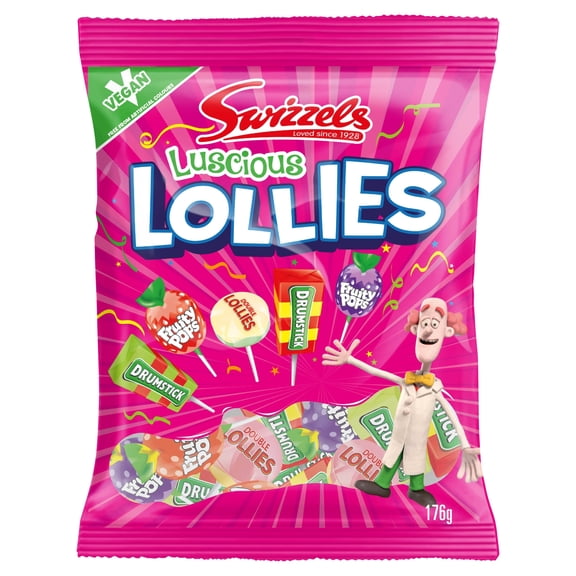 Swizzels Luscious Lollies 176G, Imported from Britain