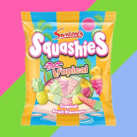 Swizzels Squashies Tropical Fruit Foam Candy Bag
