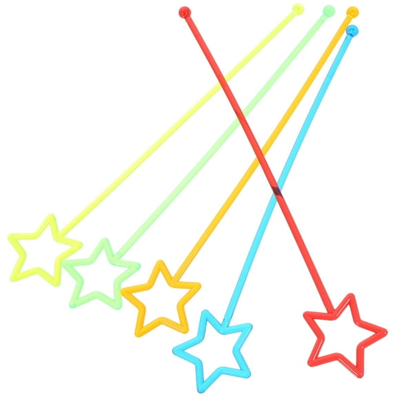 Swizzle Stick 30 Pcs Fruit Juice Stirring Rods Sticks Cocktail Beverages Acrylic