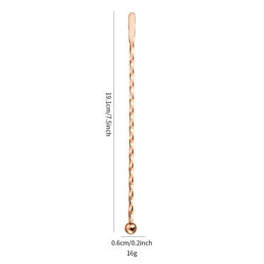Swizzle Sticks for Cocktails,304 Stainless Steel Threaded Bar Spoon Tool,Cocktail Stirrer Swizzle Stick for Beverage Coffee Cocktail Juices