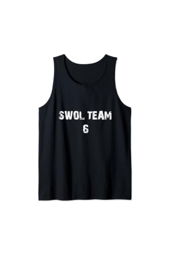 Swol Team 6 Swole Broscience Life Gym Lifting Workout Design Tank Top Size S-3XL