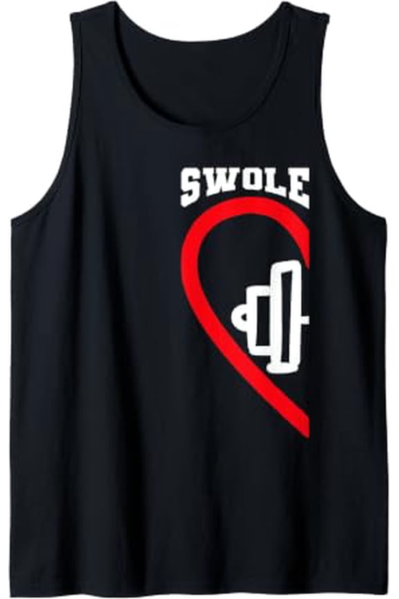 Swole Mates Cute Workout Matching Couples Valentine Day Gym Tank Top Size S-3XL