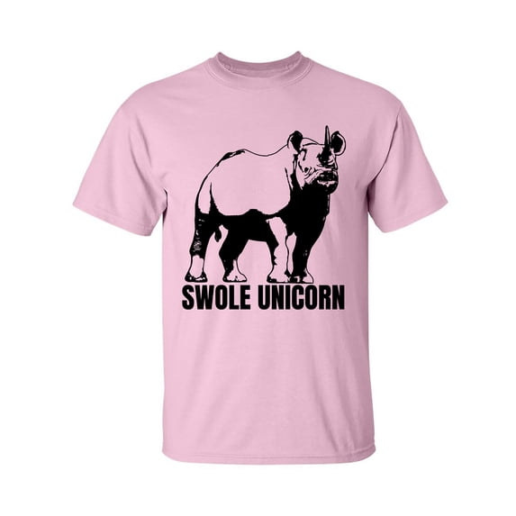 Swole Unicorn (Rhino) Adult Short Sleeve T-shirt