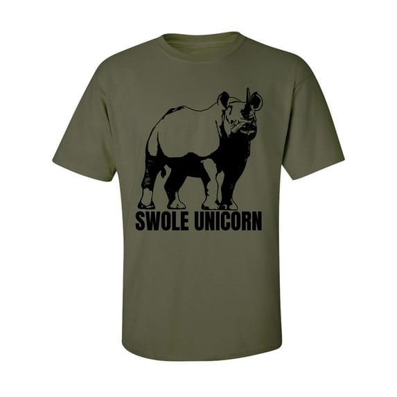 Swole Unicorn (Rhino) Adult Short Sleeve T-shirt