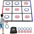 thumbnail image 1 of Swooc Games® - Fling Tac Toe™ (9ft x 9ft) Giant Tic Tac Toe Game Outdoor | Weatherproof Giant Outdoor Games for Adults and Family | Large Backyard Games for Kids | Jumbo Outside Yard & Lawn Game, 1 of 7