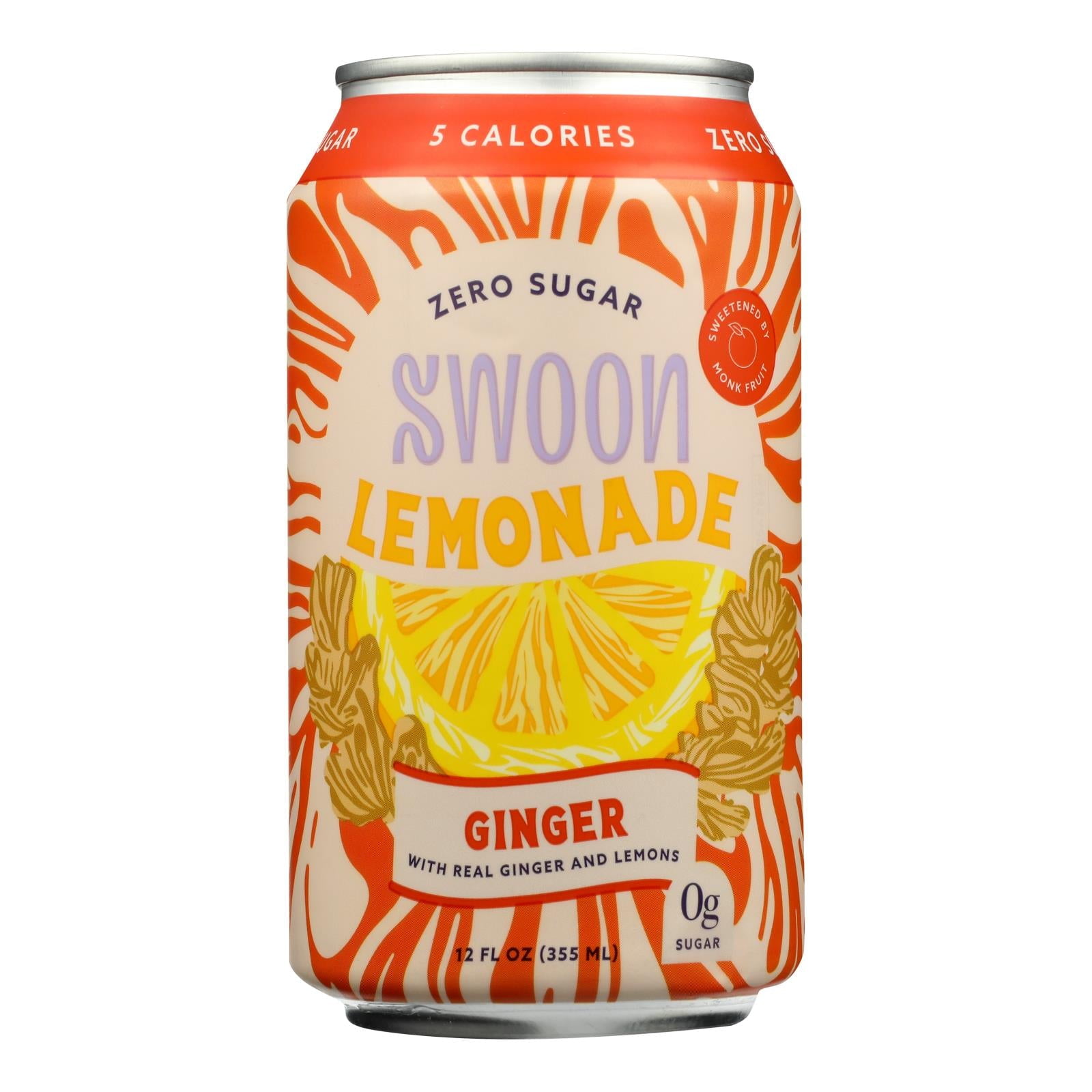Swoon Lemonade Ginger Zero Sugar Case Of 1212 Fz