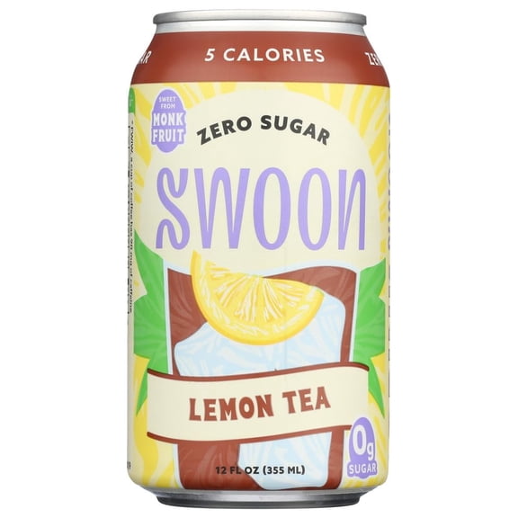 Swoon Tea Zero Sugar Lemon Ready-To-Drink 12 Oz - Pack Of 12