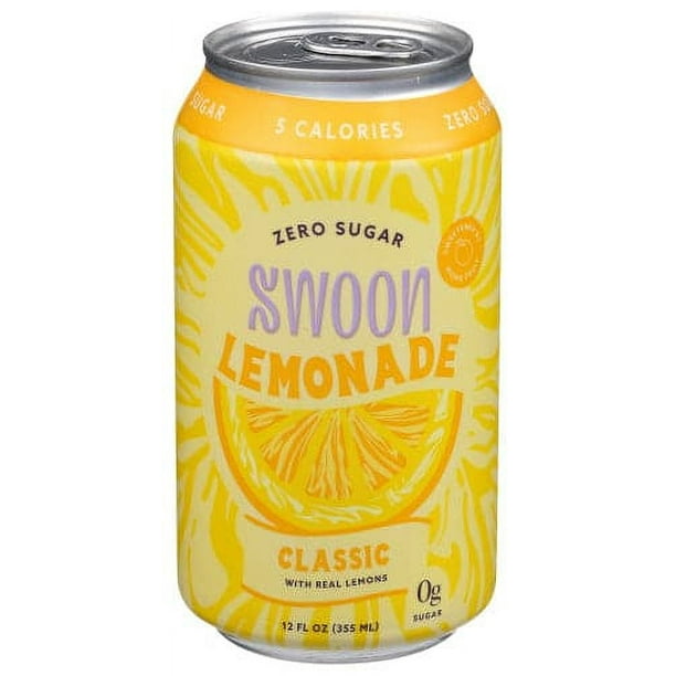 Swoon Zero Sugar Classic Lemonade, 12 FZ Pack of 12