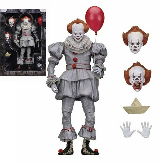 Swooo 7 INCH Joint &Limb Mobility It:Chapter Two Action Figures with Multiple Replaceable Accessories, Striking Pennywise Figures Collectable Toys for Fans Gift, Ideal Birthday Gift for Kids