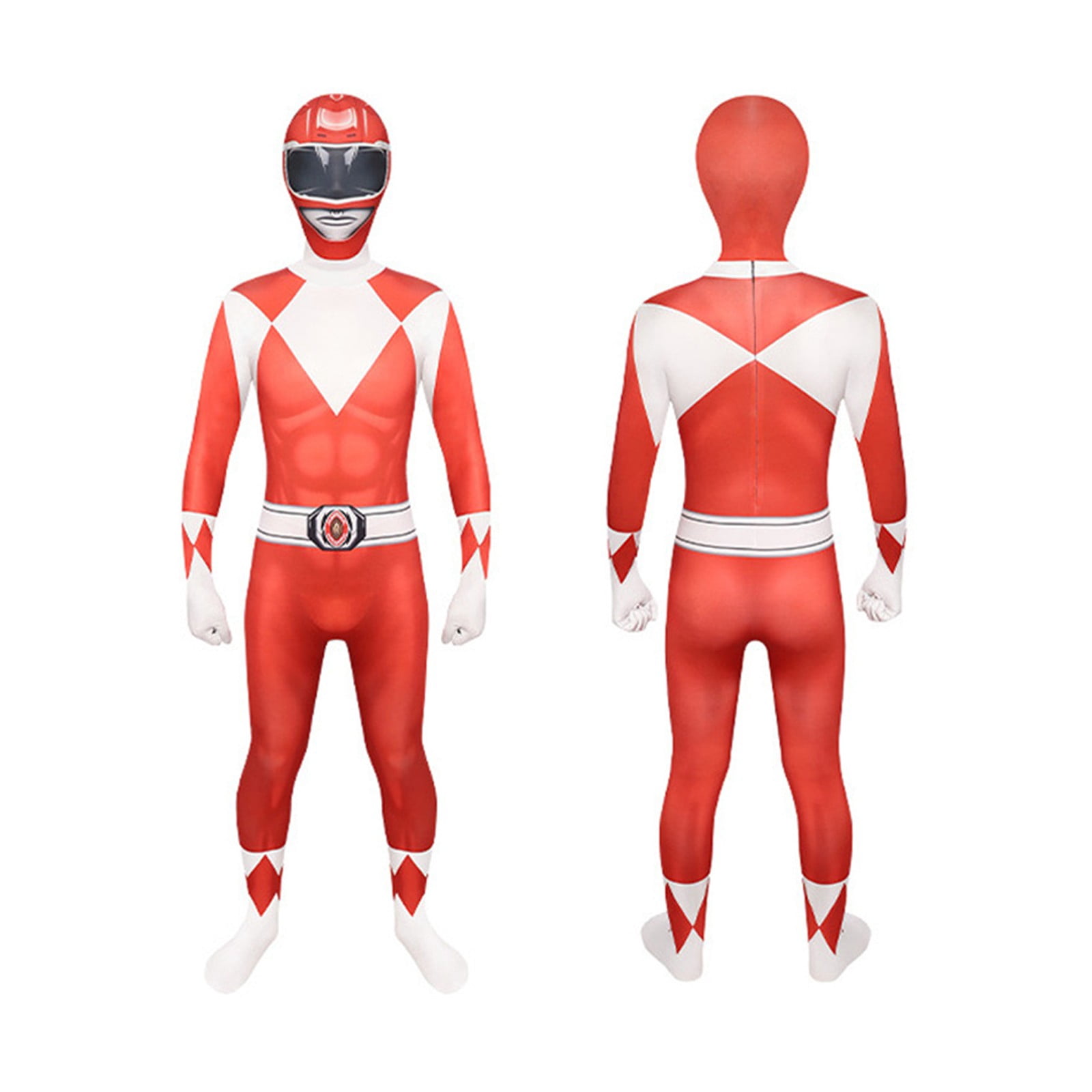 Robot Power Ranger Costumes Swooo Power Rangers Costume, Red Rangers Jumpsuit Suits Party Cosplay ...