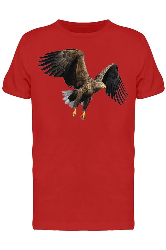 Swoop Attack Bald Eagle T-Shirt Men -Image by Shutterstock, Male Large
