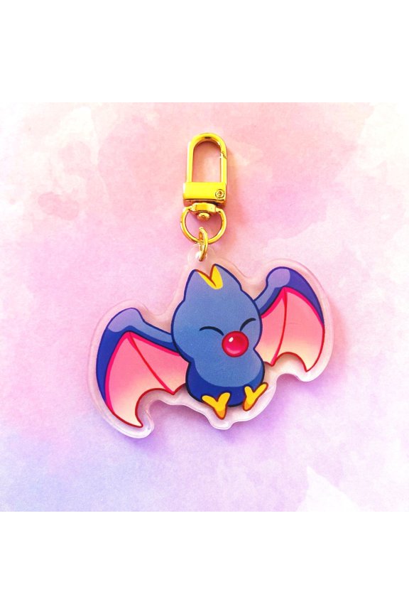 Swoop Bat Keychain || 2.5 Double-sided Clear Acrylic Charm" (1 keychain)