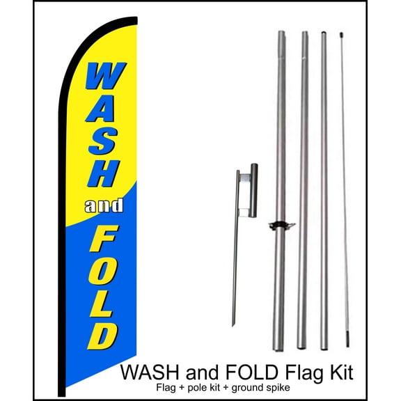 Swooper Flag Kit - Wash and Fold - by flagsandsigns