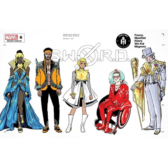 Sword #6 Schiti Character Design Var Marvel Comics Comic Book