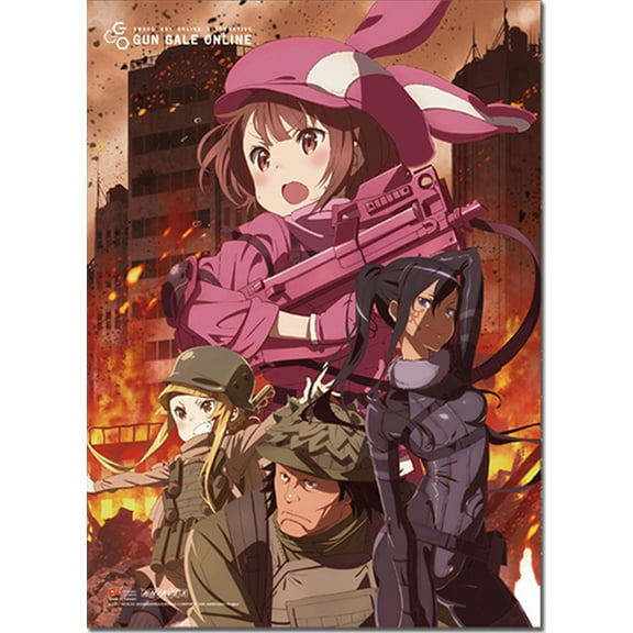 Sword Art Online Alternative Ggo- Group 1 Wall Scroll