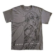 Sword Art Online - Asuna Sitting Line Art Adult T-Shirt XL