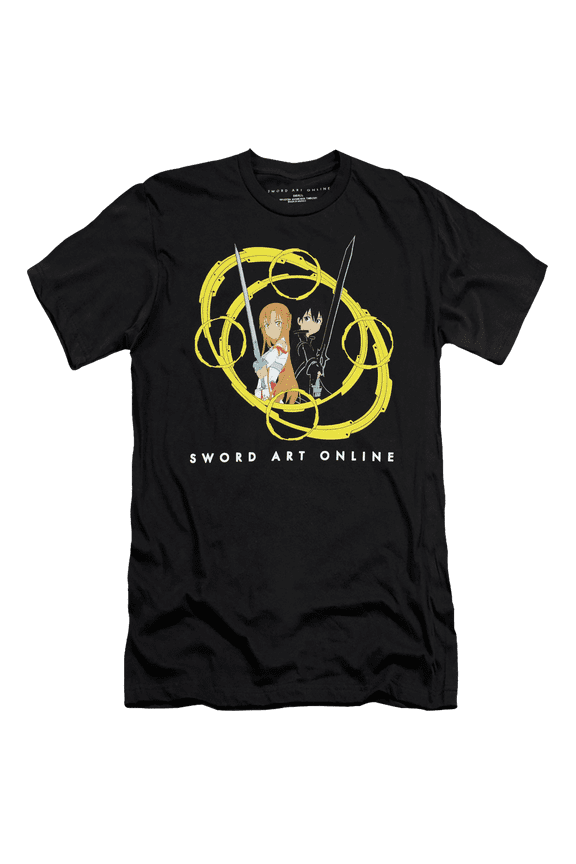 Sword Art Online Kirito & Asuna Circles II Adult Men T-Shirt