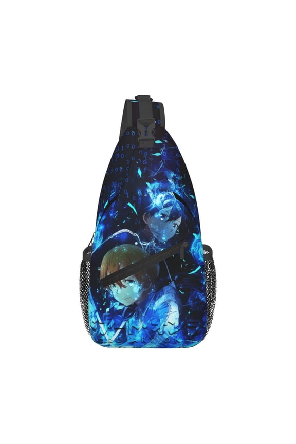 Sword Art Online Sling Bag Crossbody Sling Backpack Chest Bag Daypack Purses Shoulder Bag For Women Men Travel Hiking