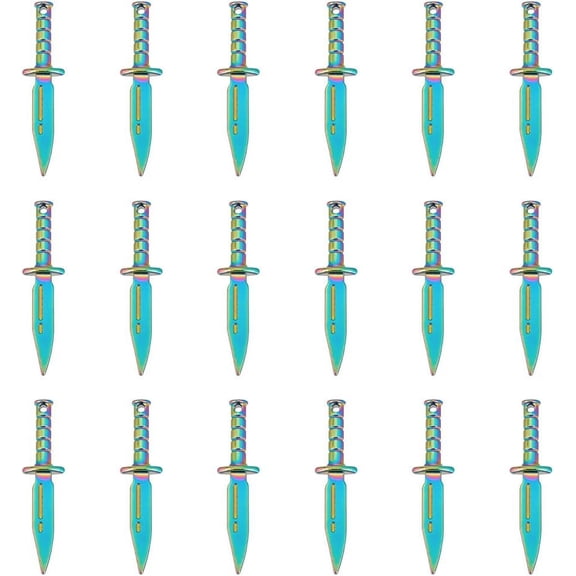 Sword Charm Alloy Dagger Pendants Bookmarks Anime Figures Decoration Earrings for Book Lover Punk DIY Jewelry Making